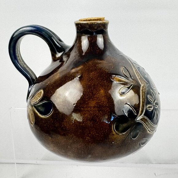 Vessel Jug Salt Glazed Pottery Germany Decor Stoneware Signed Geschwister Bahn - Picture 3 of 15